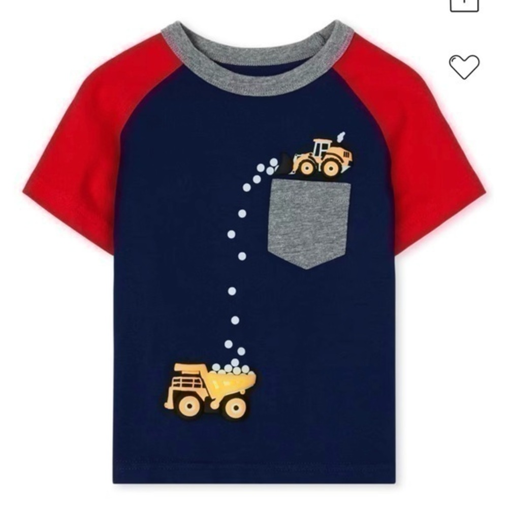 The Children’s Place 12-18 Months Toddler Boys Puff Print Pocket Top - Milky Way